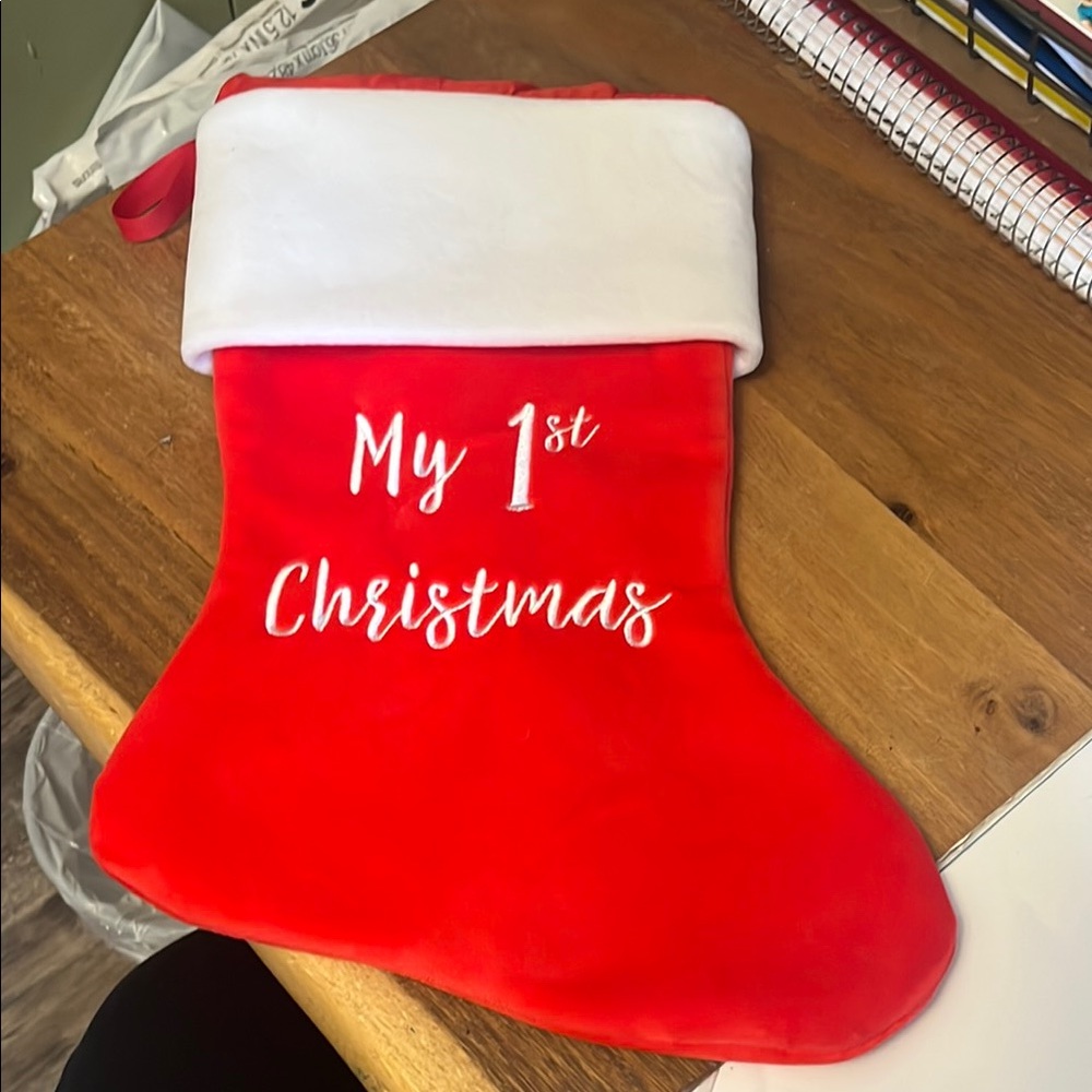 Red 'My 1st Christmas' Stocking